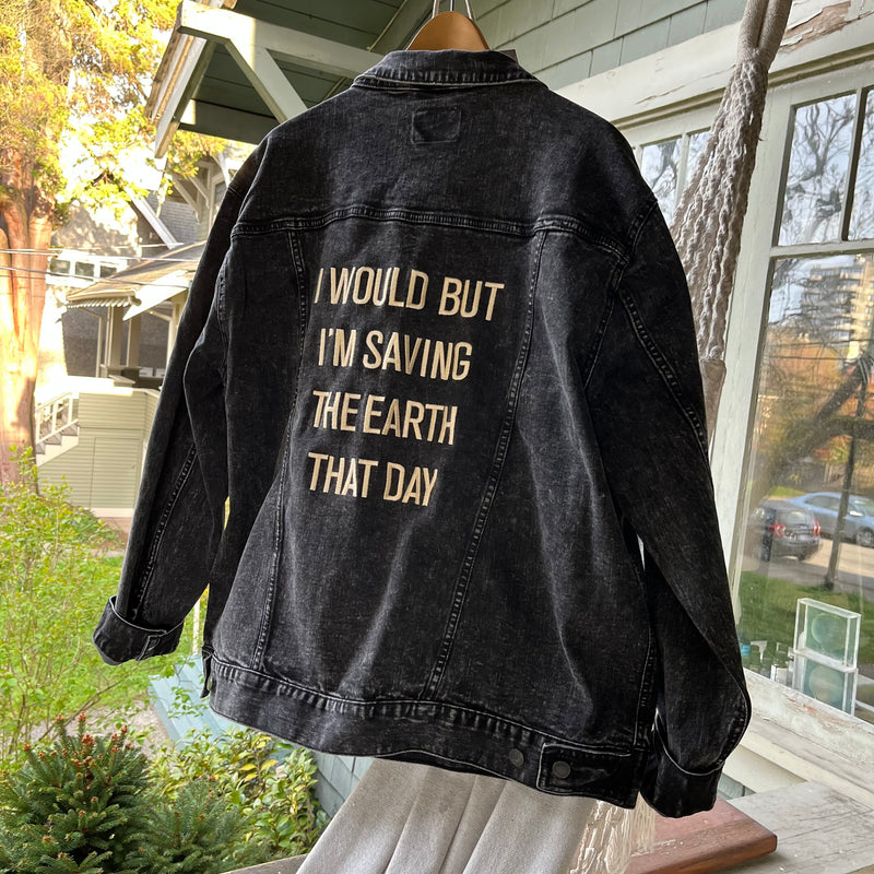 Earth Lovers Denim Jacket | Dark Denim