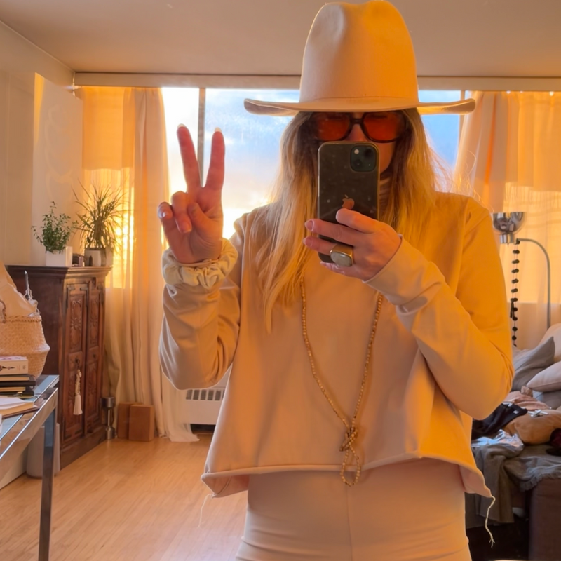 Boxy Crop Turtleneck