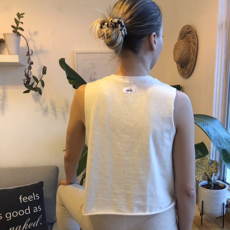 Cut-Off Crop Top I Tahini