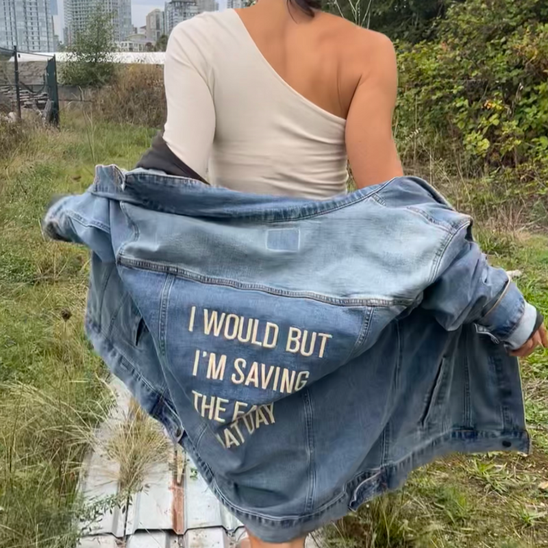 Earth Lovers Denim Jacket | Washed-Out Blue