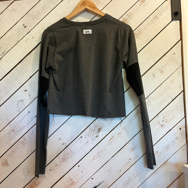 SALE Moto Crop Top | Thunder Cloud
