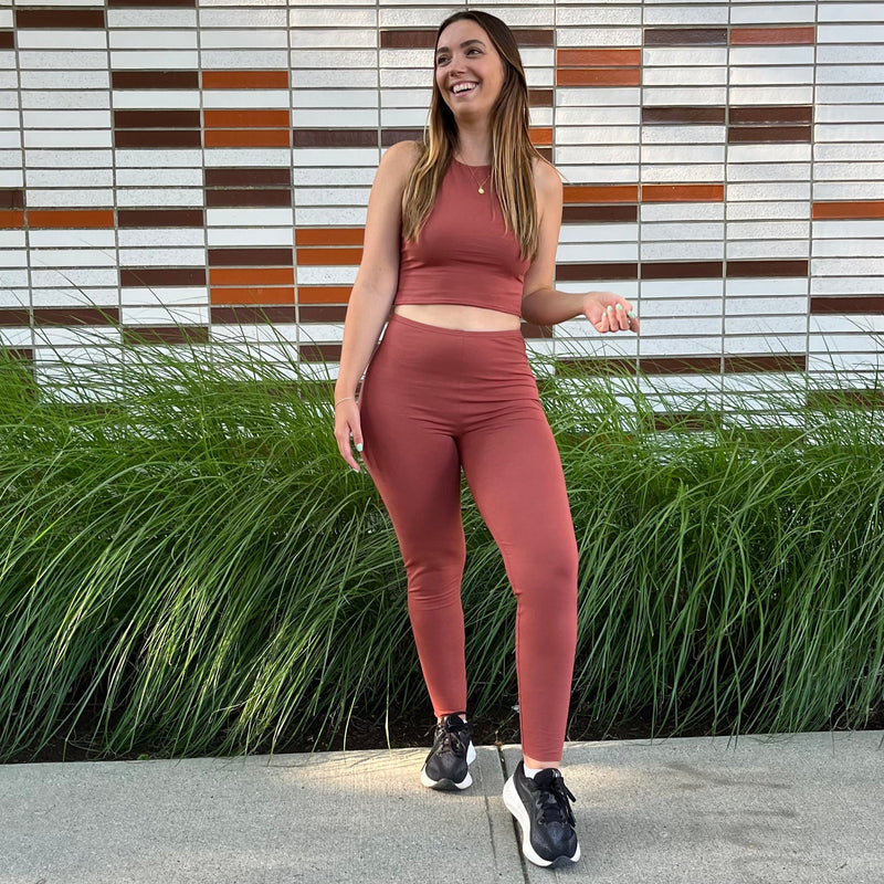 Ankle Grazer Leggings Shop For High Waisted Leggings Cotton Leggings Downtown Betty