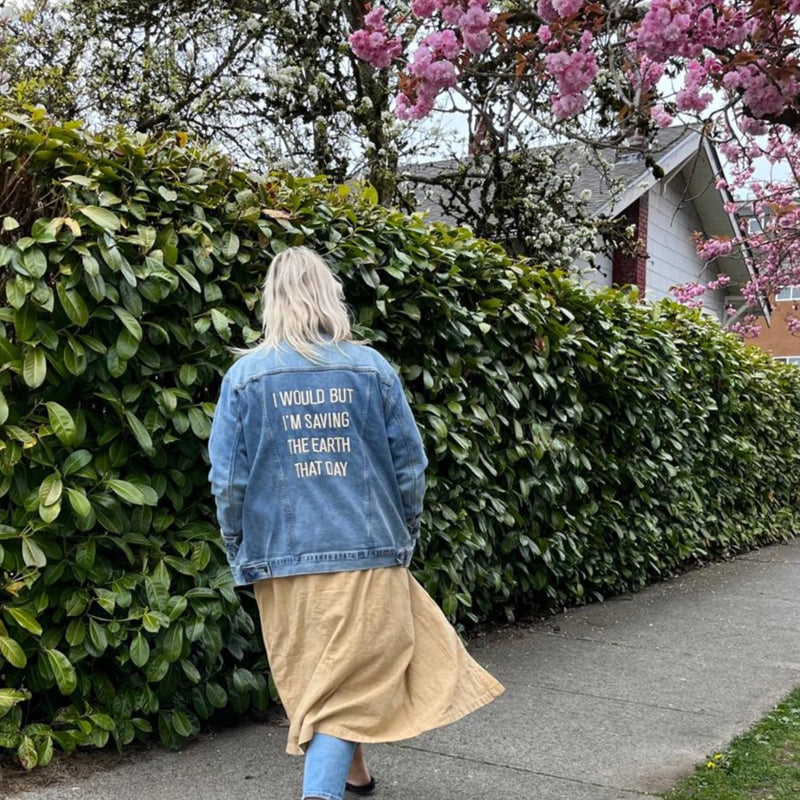 Earth Lovers Denim Jacket | Washed-Out Blue