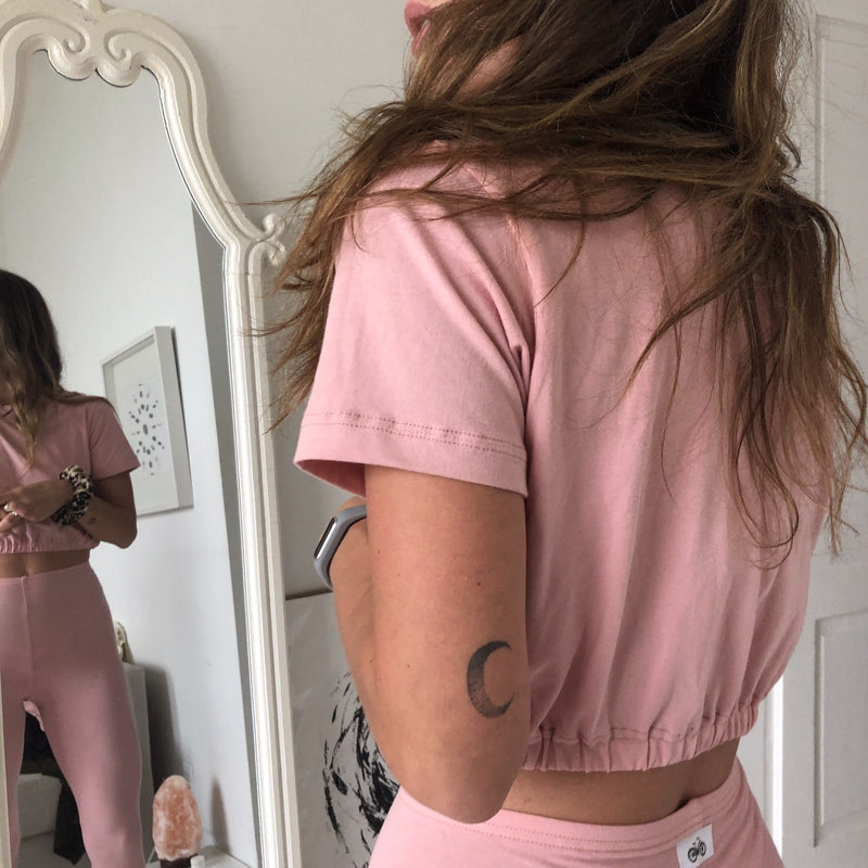 City Slicker Crop Top | Cherry Blossom
