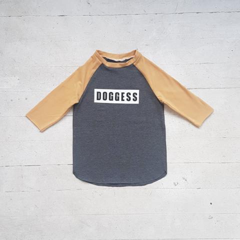Olive "Doggess" Baseball Tee - Downtown Betty