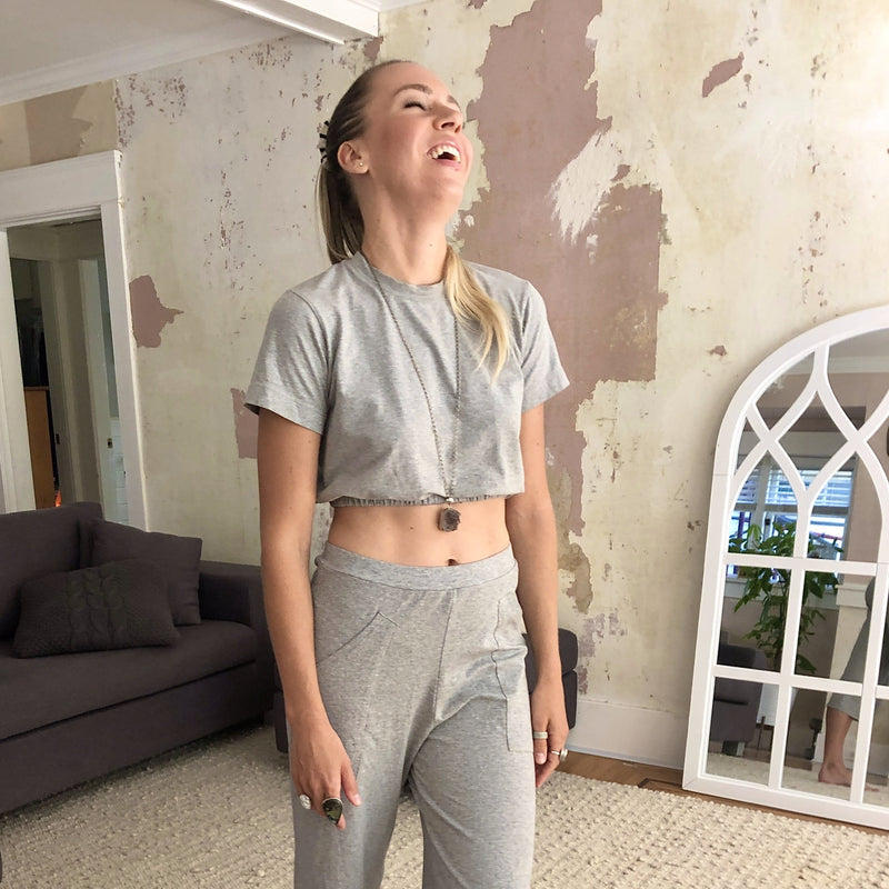 City Slicker Crop Top | Cherry Blossom