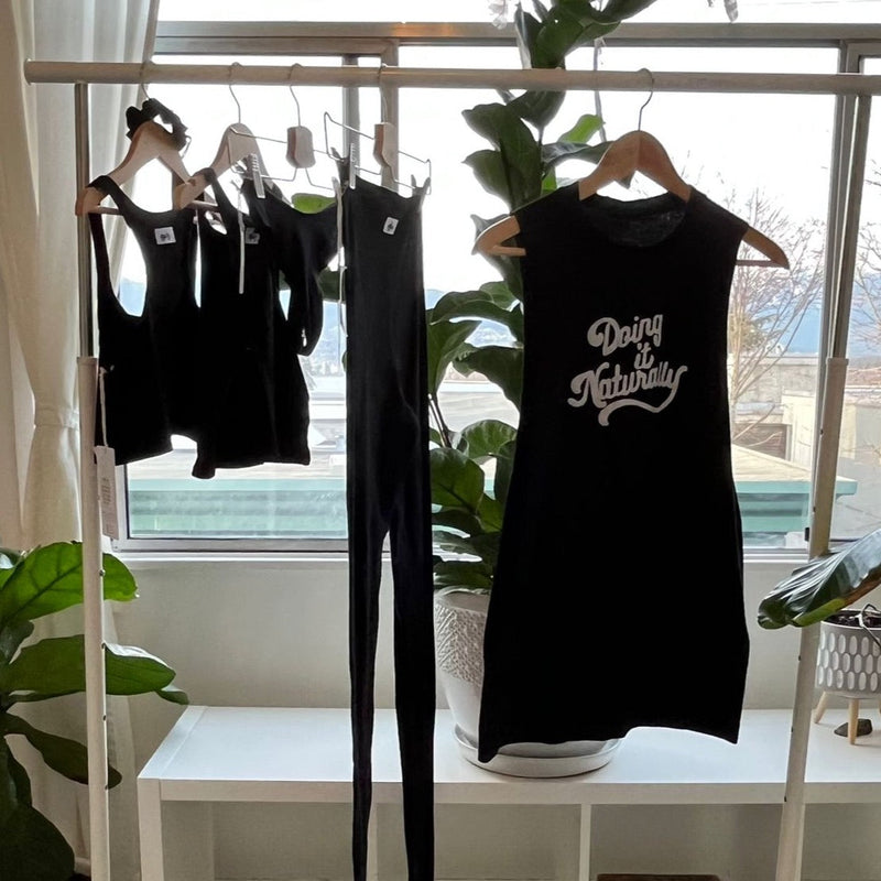 "Doing it Naturally" Y-Back Drape Tank - Downtown Betty