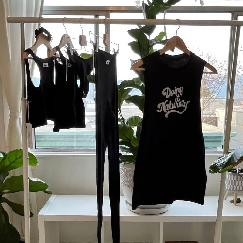 "Doing it Naturally" Y-Back Drape Tank - Downtown Betty