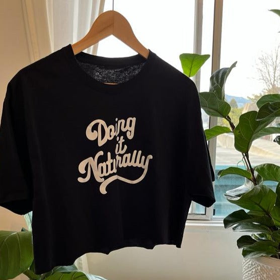90’s Cut-Off Crop T | Doing it Naturally ~Unbleached