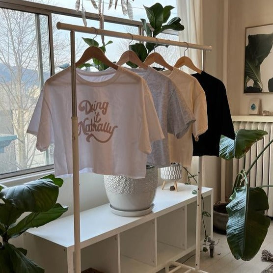 90’s Cut-Off Crop T | Doing it Naturally ~Unbleached