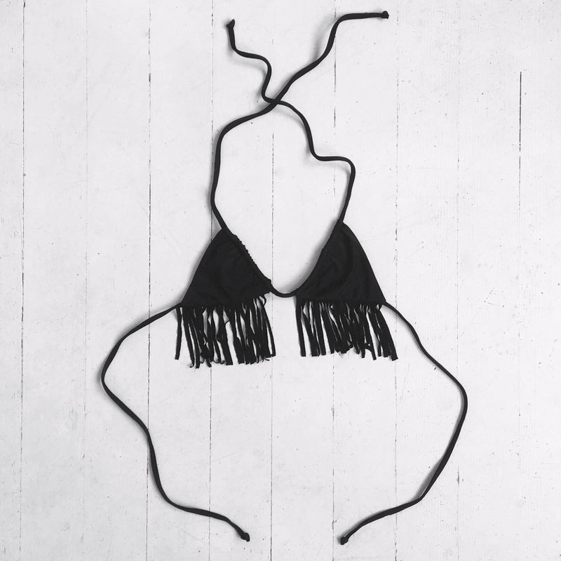 Fringe Triangle Top | Pineapple Palm - Downtown Betty