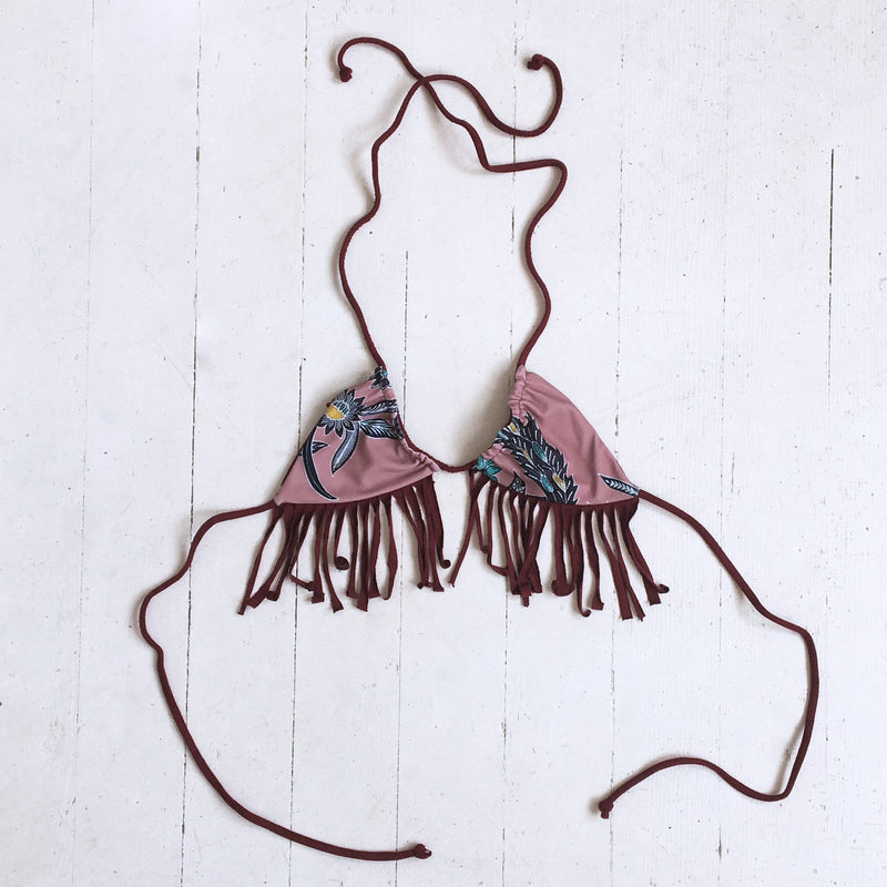 Fringe Triangle Top | Pineapple Palm - Downtown Betty