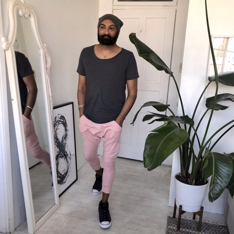 Men's Long Dhoti Pants | Cherry Blossom